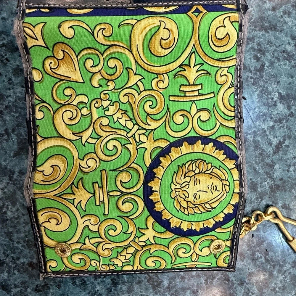 Versace Green and Gold Key Holder